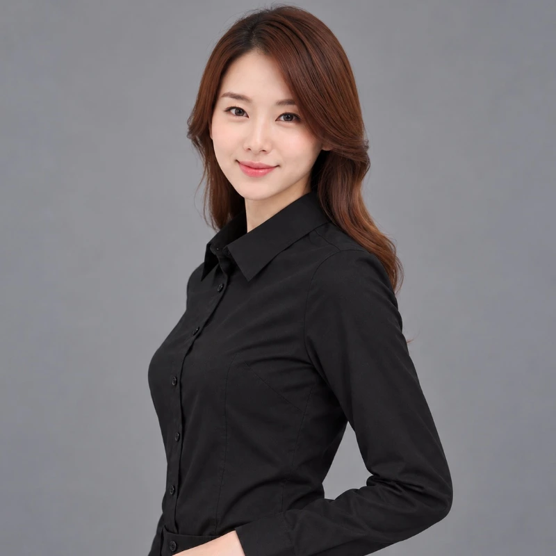 平價 女白色襯衫(加挺版)長袖/短袖 細節圖10