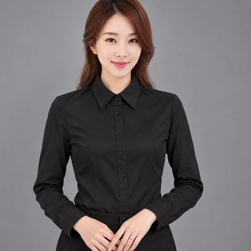 平價 女白色襯衫(加挺版)長袖/短袖 細節圖9