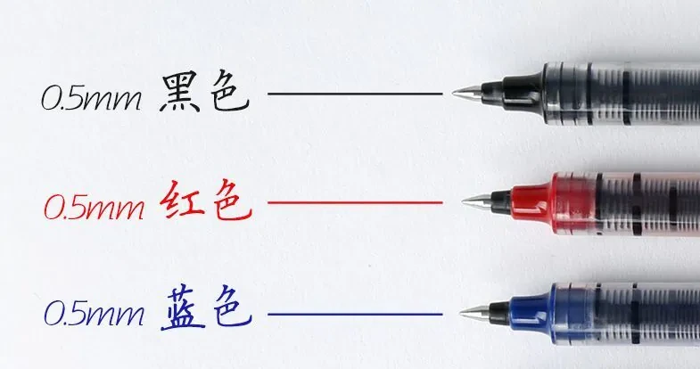 摔不壞的鋼珠筆 0.5mm 速乾墨水 黑藍紅三色 3C01 布料材質特寫